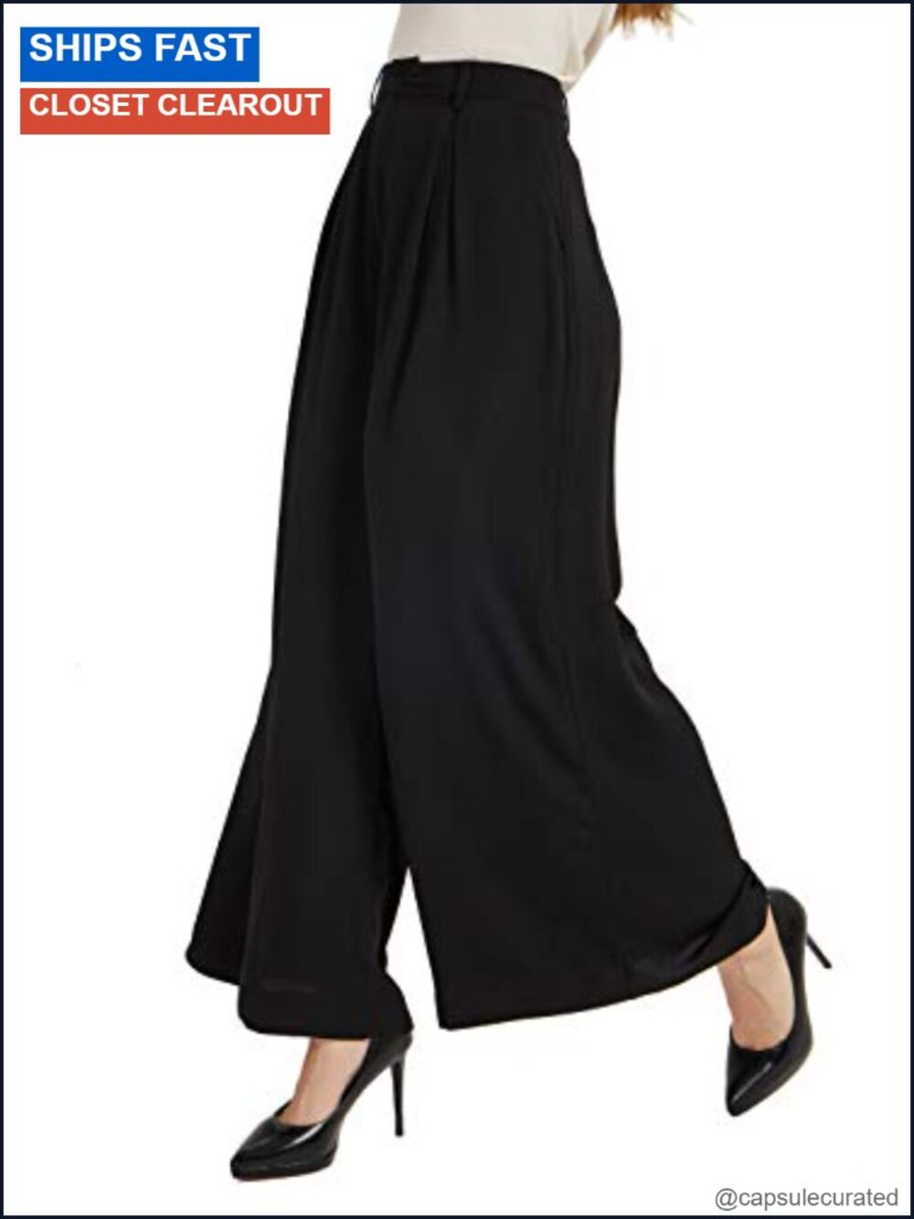High Waist Wide Leg Palazzo Business Casual Pants